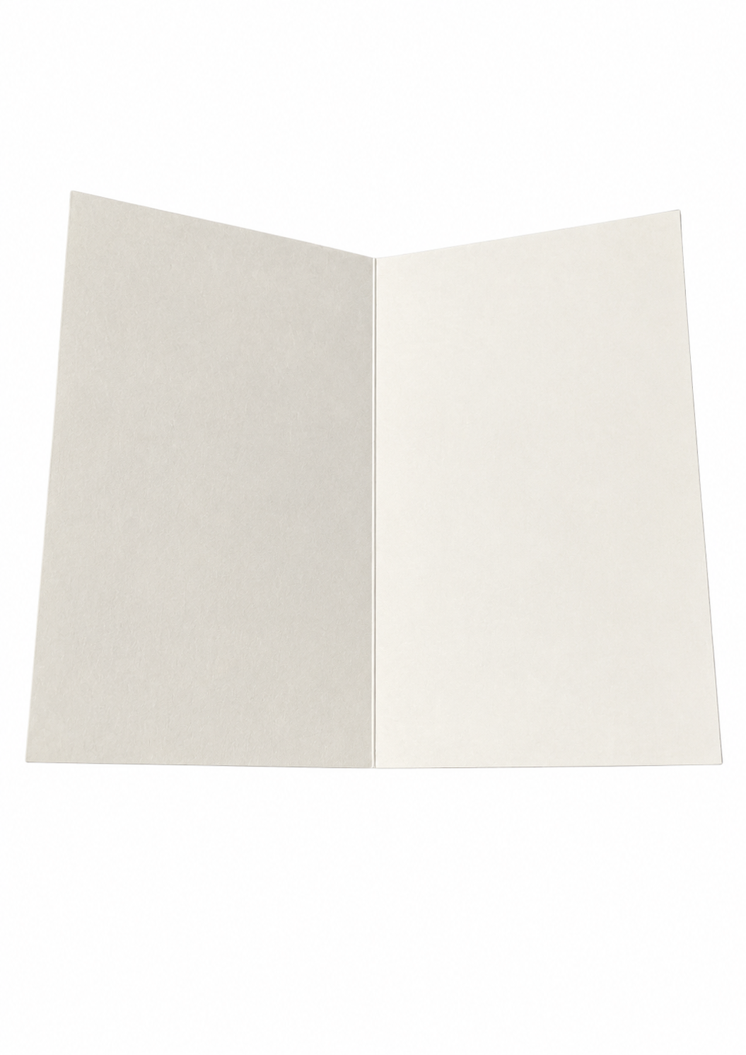 Inside of the Bamboo Flower Basket Japanese greetings card showing blank soft white pages, left plain for a personal handwritten message