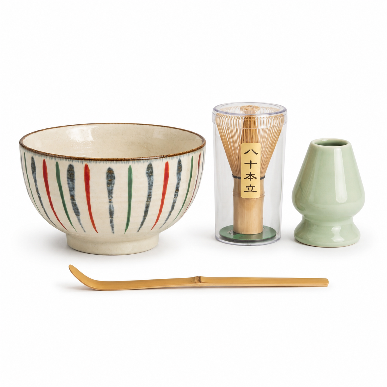 Gosu Tokusa Handmade Matcha Bowl Set – Made in Japan Ceramic Tea Set