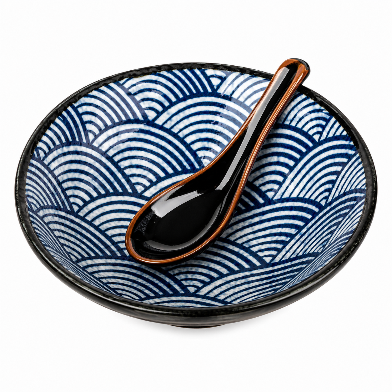 Seikaiha Japanese Ramen Noodle Bowl Gift Set