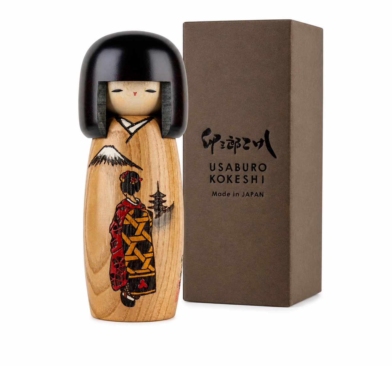 Pretty Maiko Japanese Kokeshi Doll | Handmade in Japan