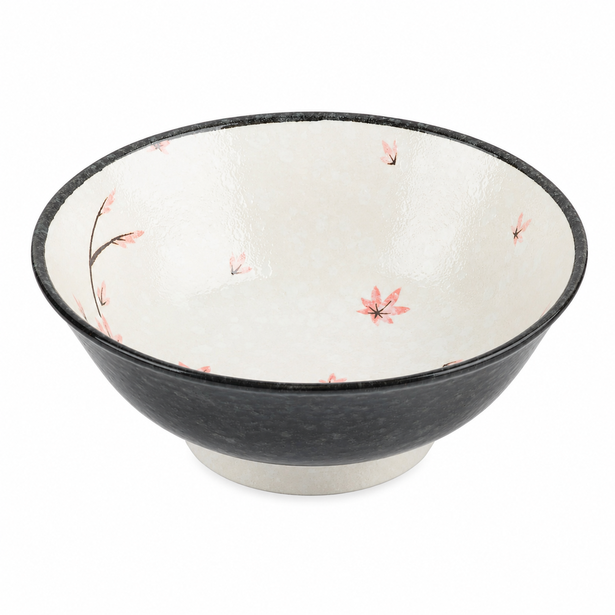 Momiji maple leaf Japanese ramen bowl with ceramic bowls, made in Japan inspired by traditional Japanese dining