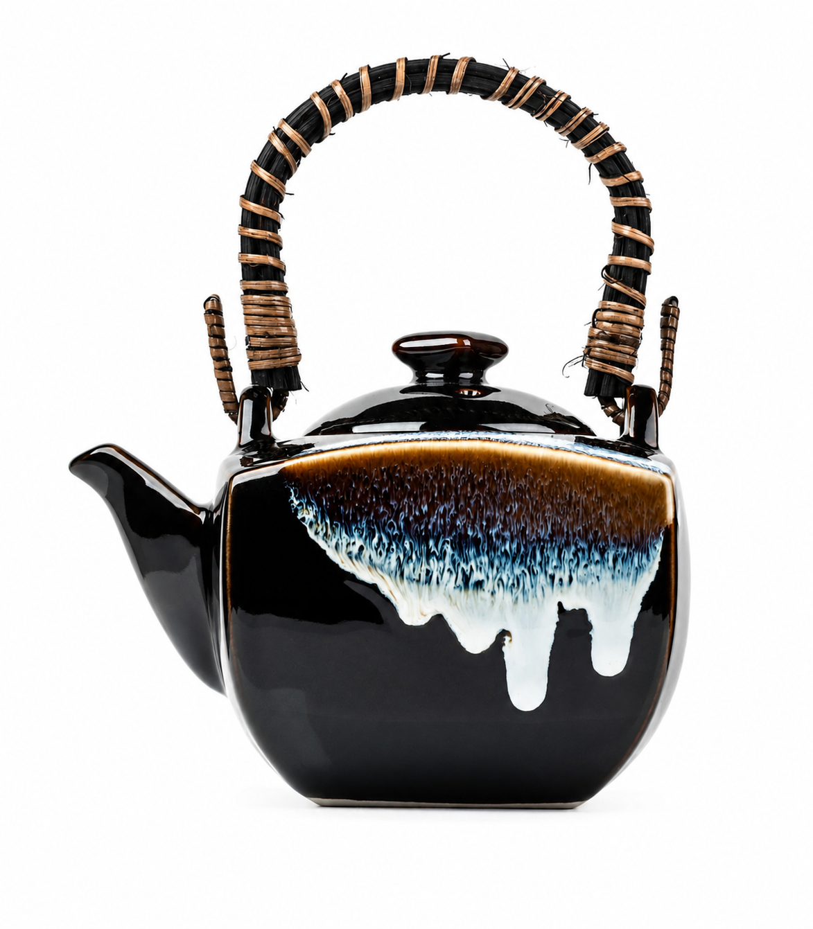 Okinawa Traditional Japanese Tea Pot | Porcelain | Made in Japan
