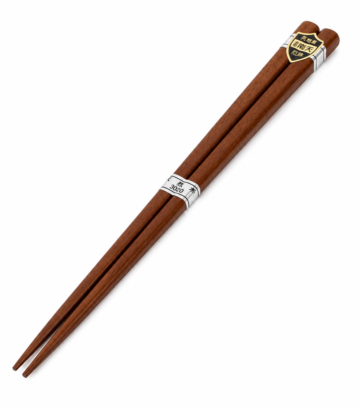 Wooden Japanese chopsticks made in Japan from natural Nandina wood with a traditional brown finish for authentic Japanese dining.