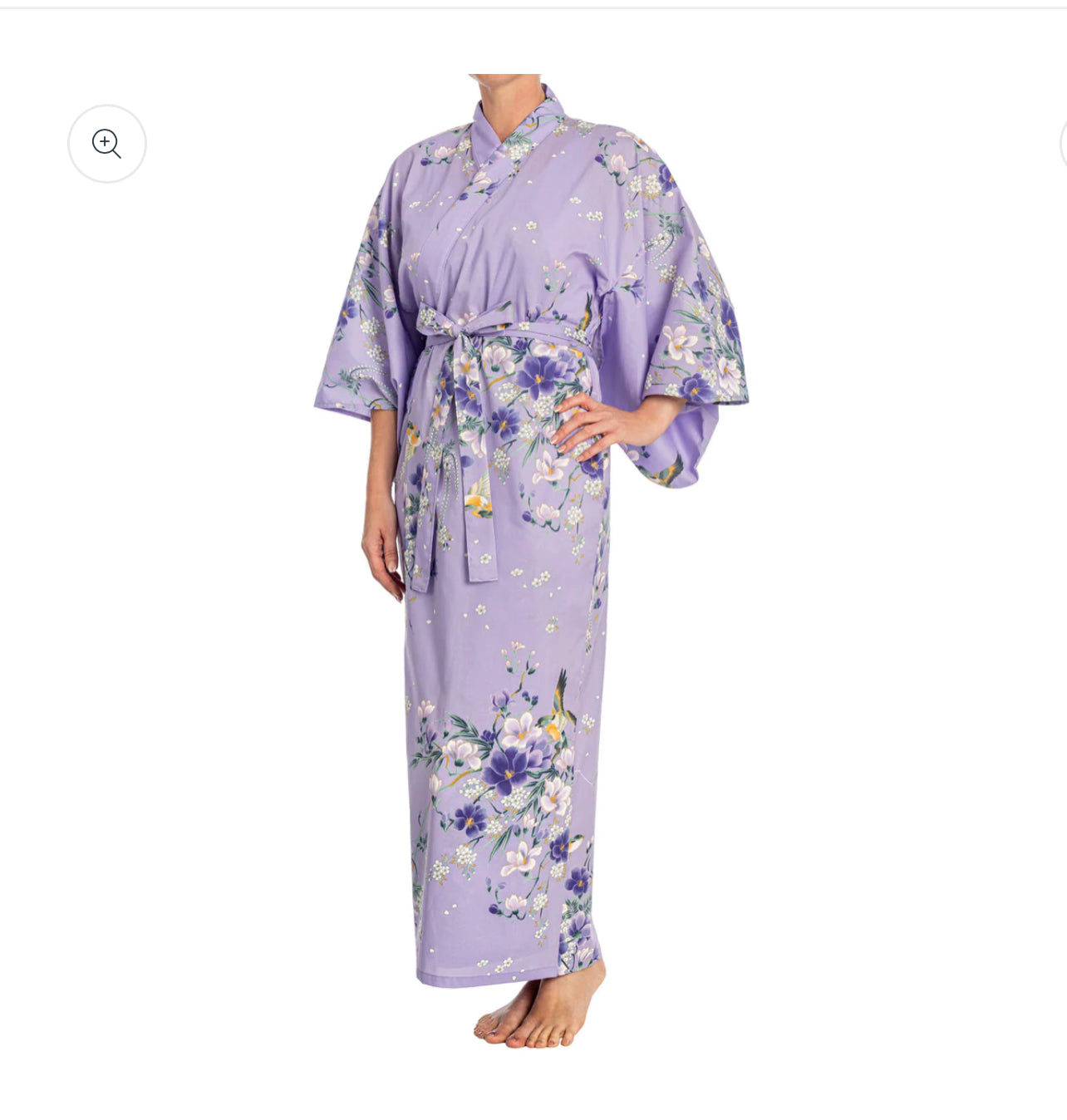 Magnolia Long Cotton Japanese Kimono