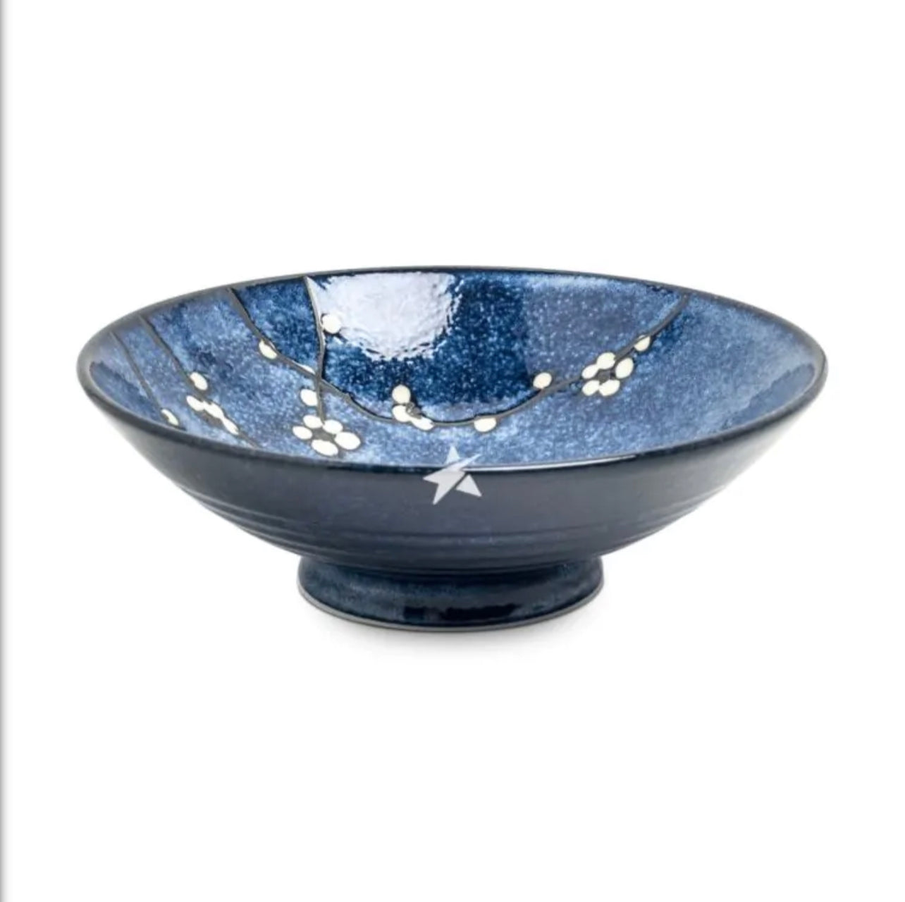Blue Hana Cherry Blossom Japanese serving Bowl