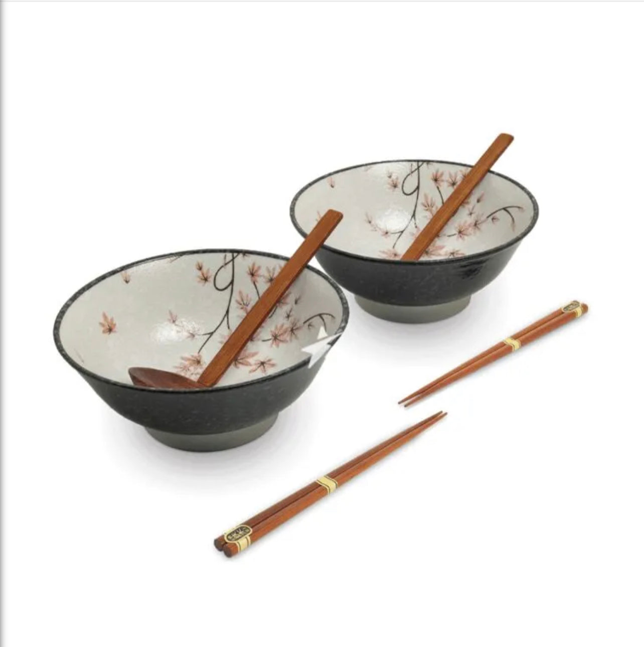 Ramen Bowl Set - Maple Leaf Ø22cm | H9cm