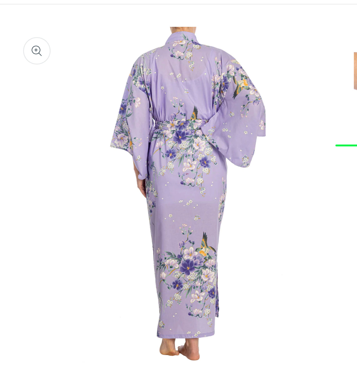 Magnolia Long Cotton Japanese Kimono