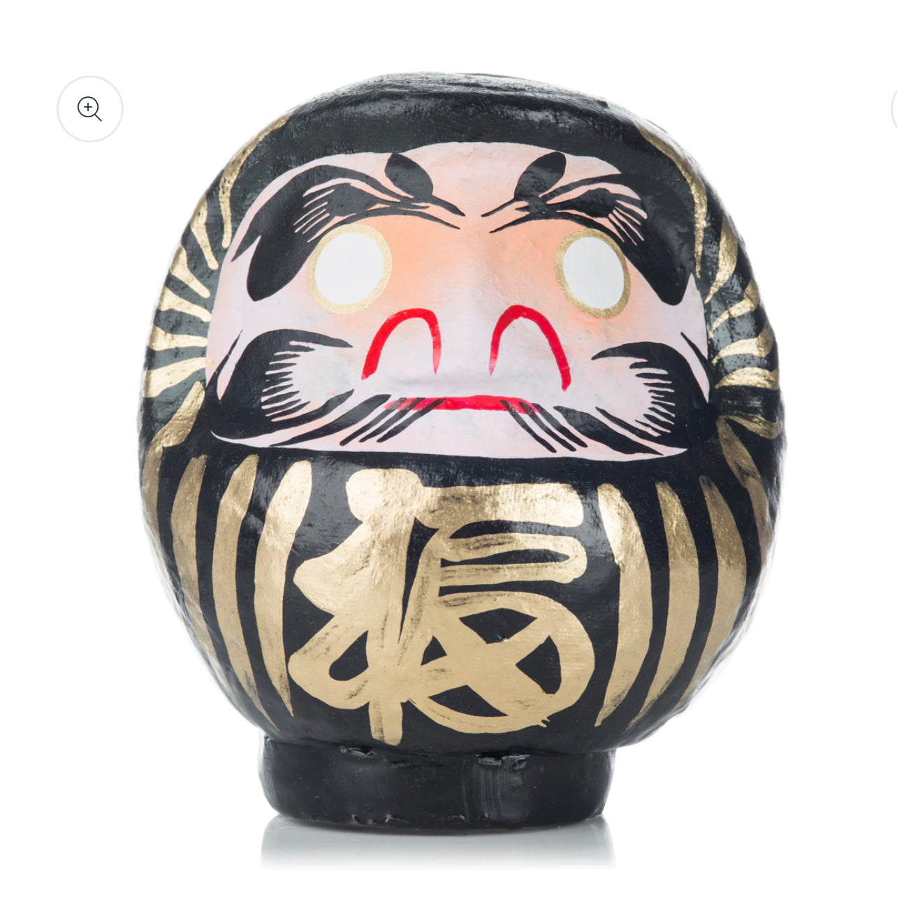 Black Japanese Daruma Doll Lucky God