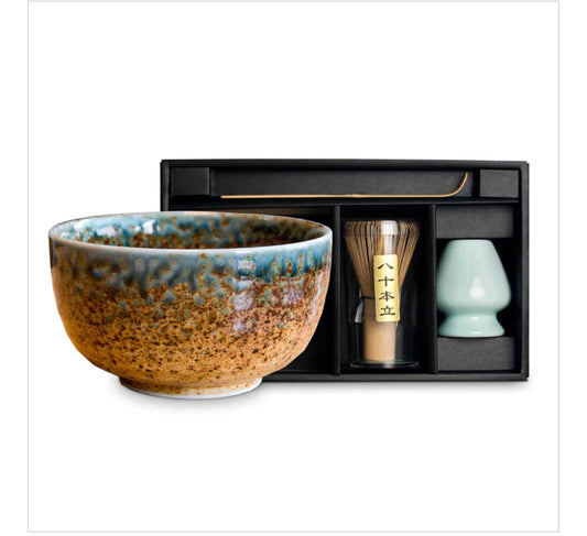 Aki Japanese Matcha Tea Bowl Set
