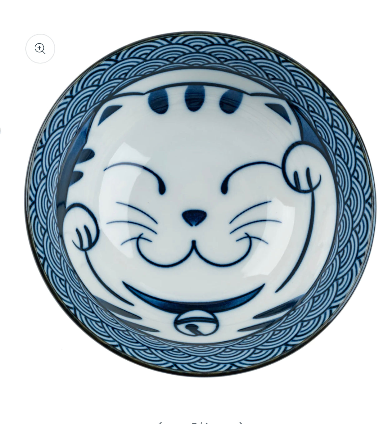 Lucky Cat Ceramic Japanese Tayou Bowl