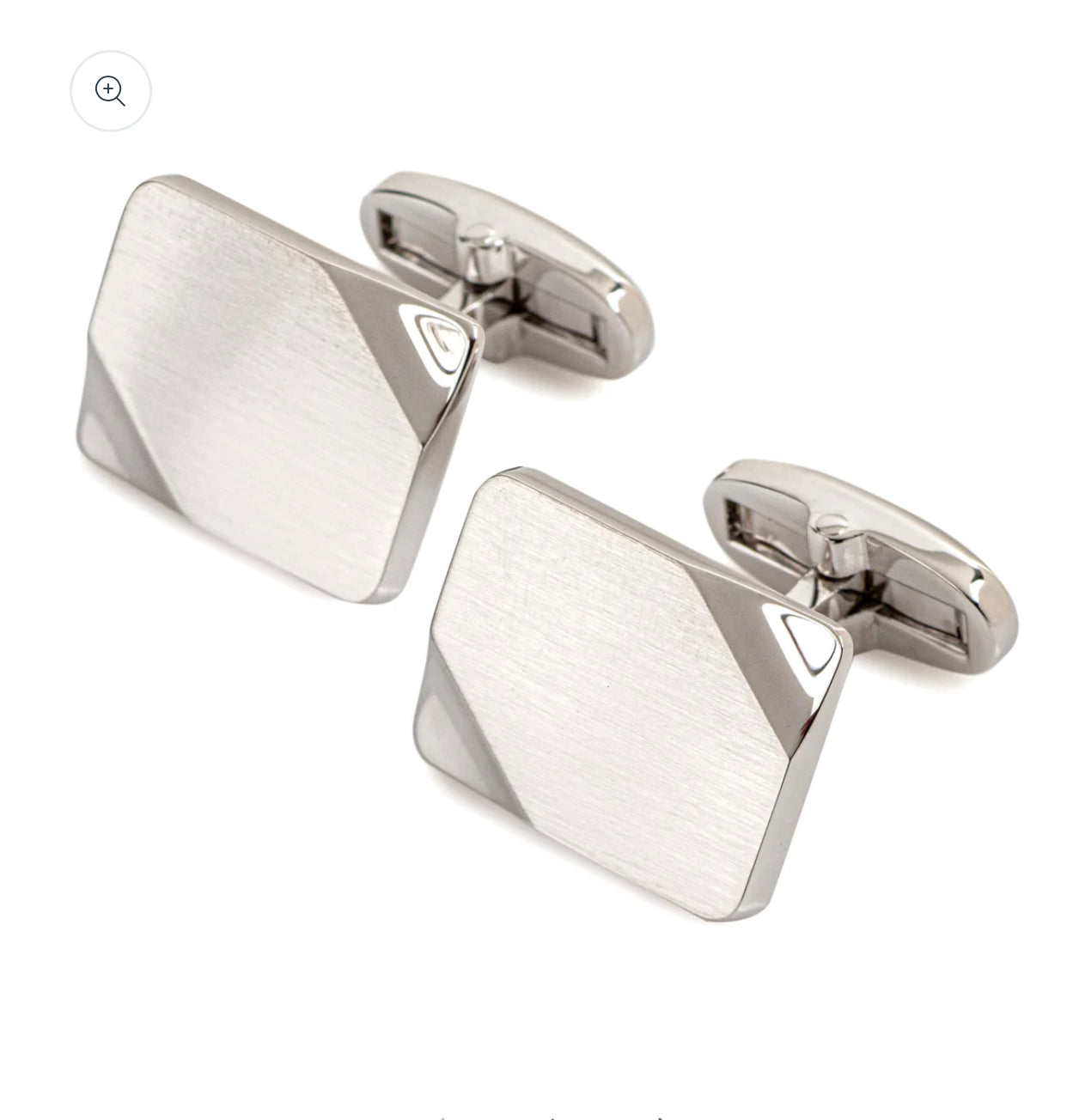 Ginza Classic Silver and Grey Japanese Cufflinks