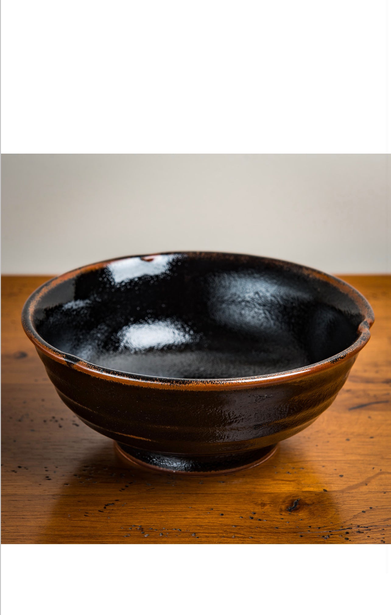 Tenmoku Black Japanese Ramen Bowl