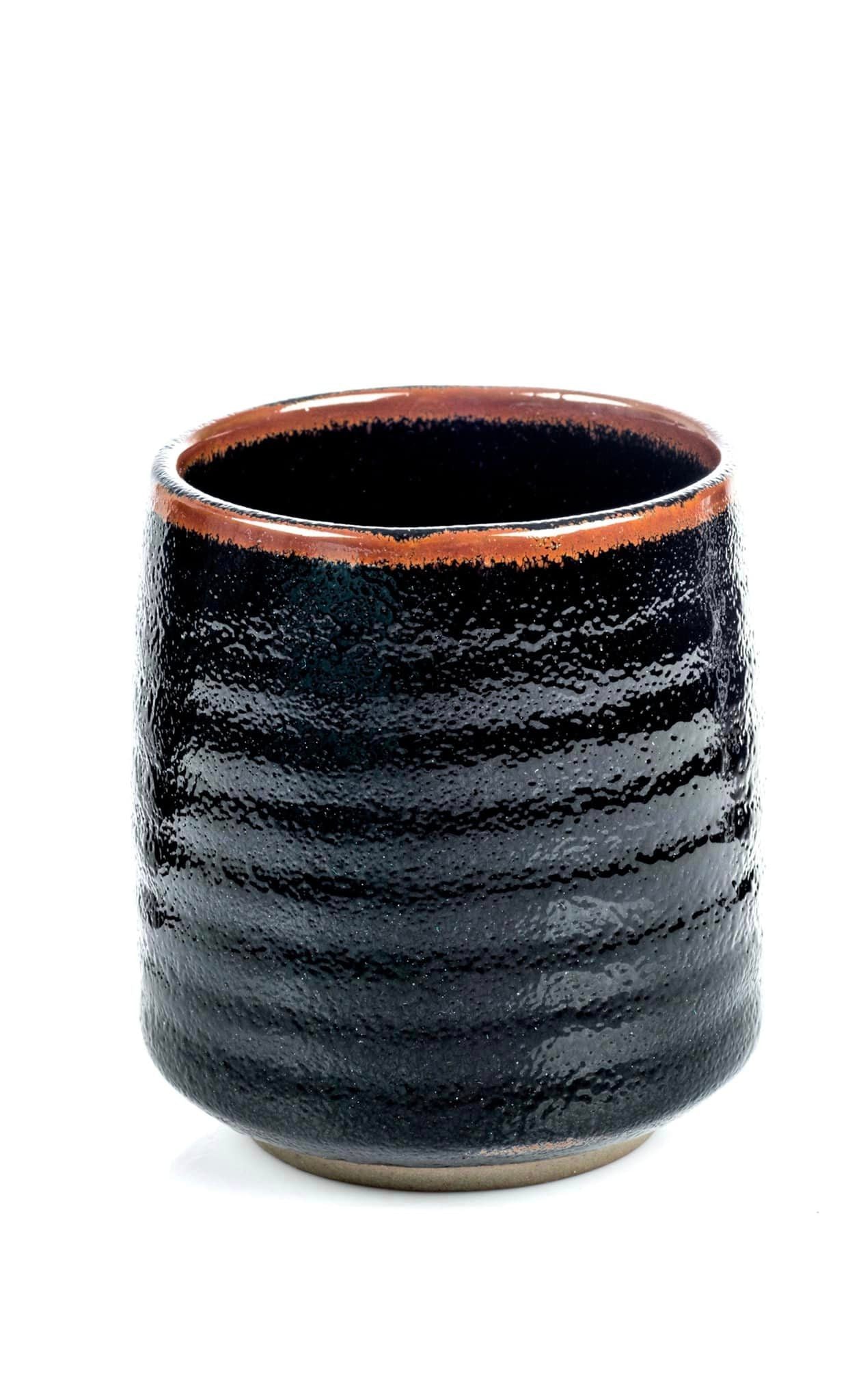 Tenmoku Black Japanese Teacup