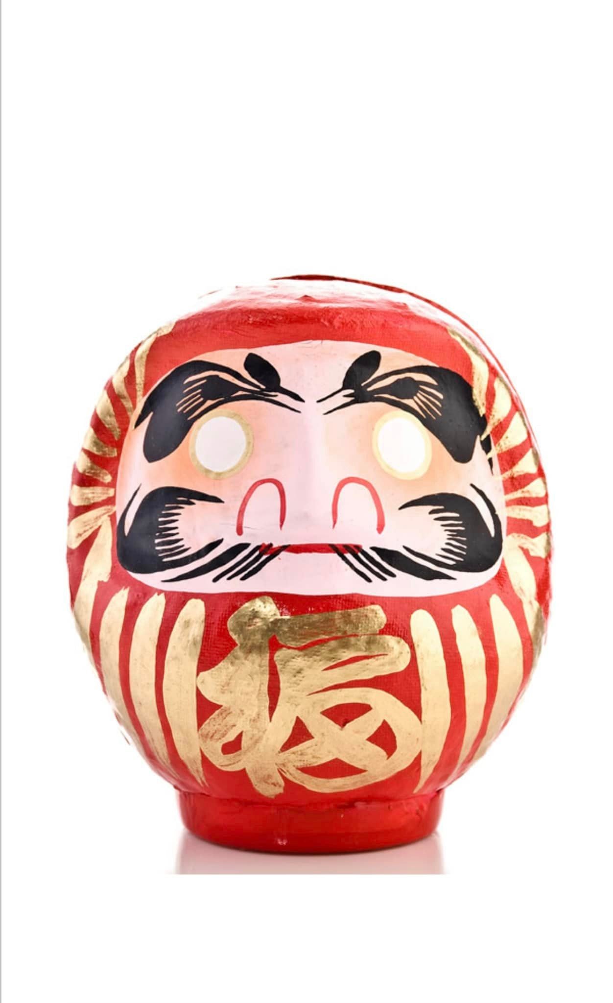 Red Japanese Daruma Doll Lucky God