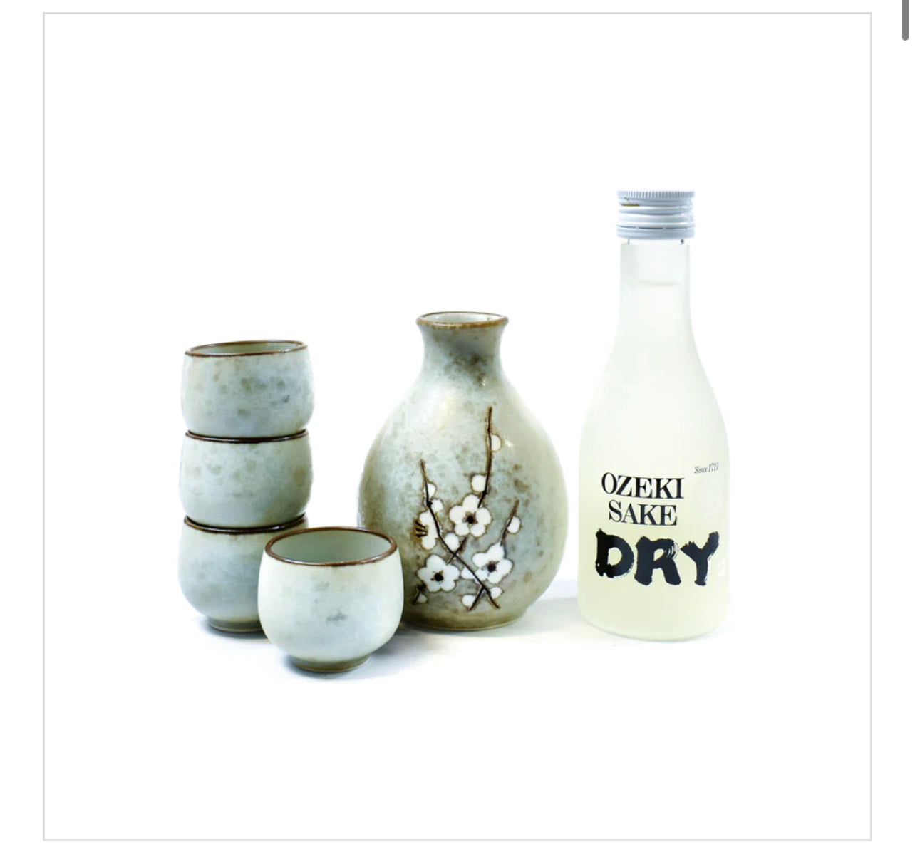 Deluxe Sakura Sake Set With Sake