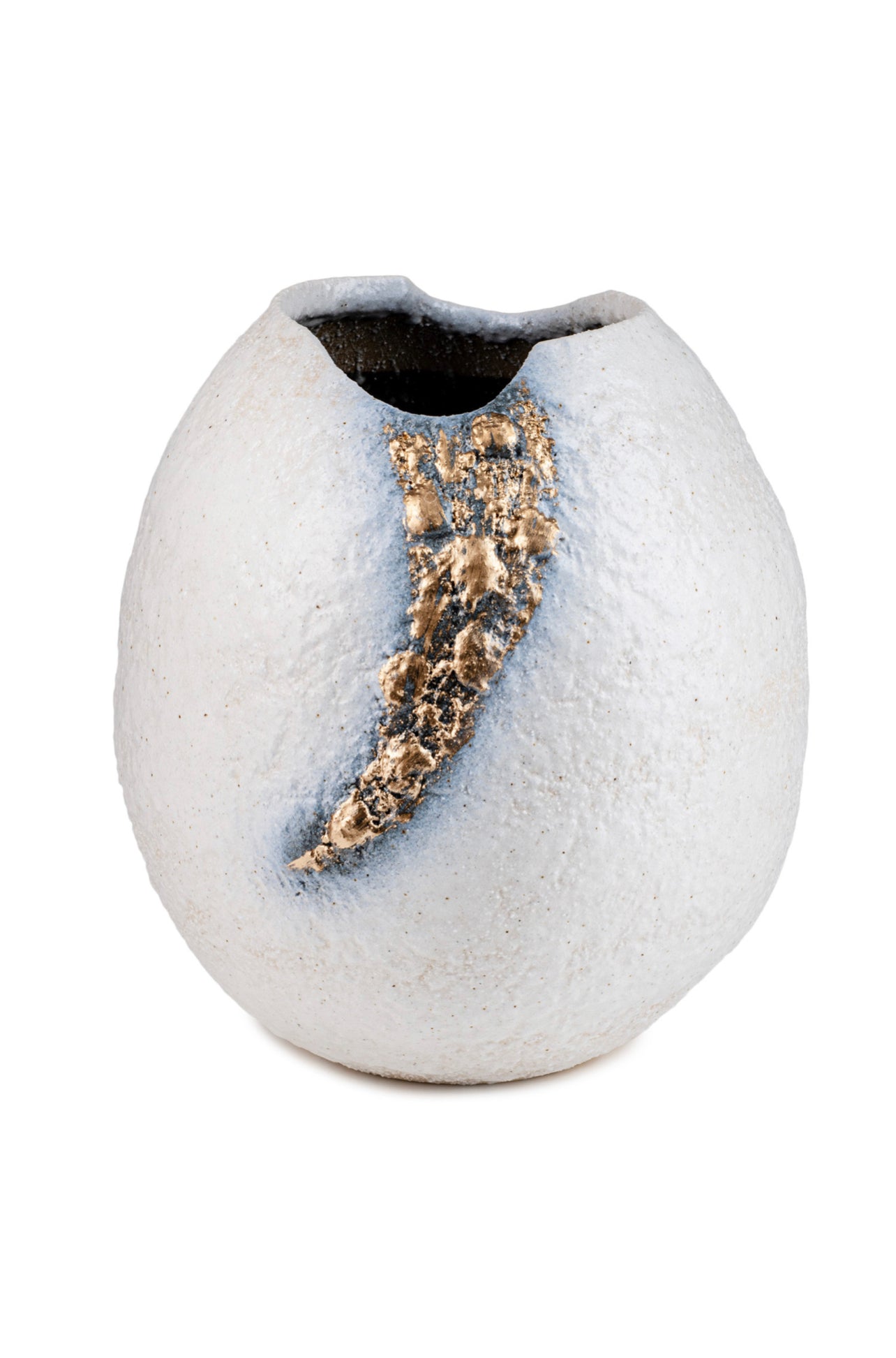 White and Gold Kinsai Quality Japanese Vase