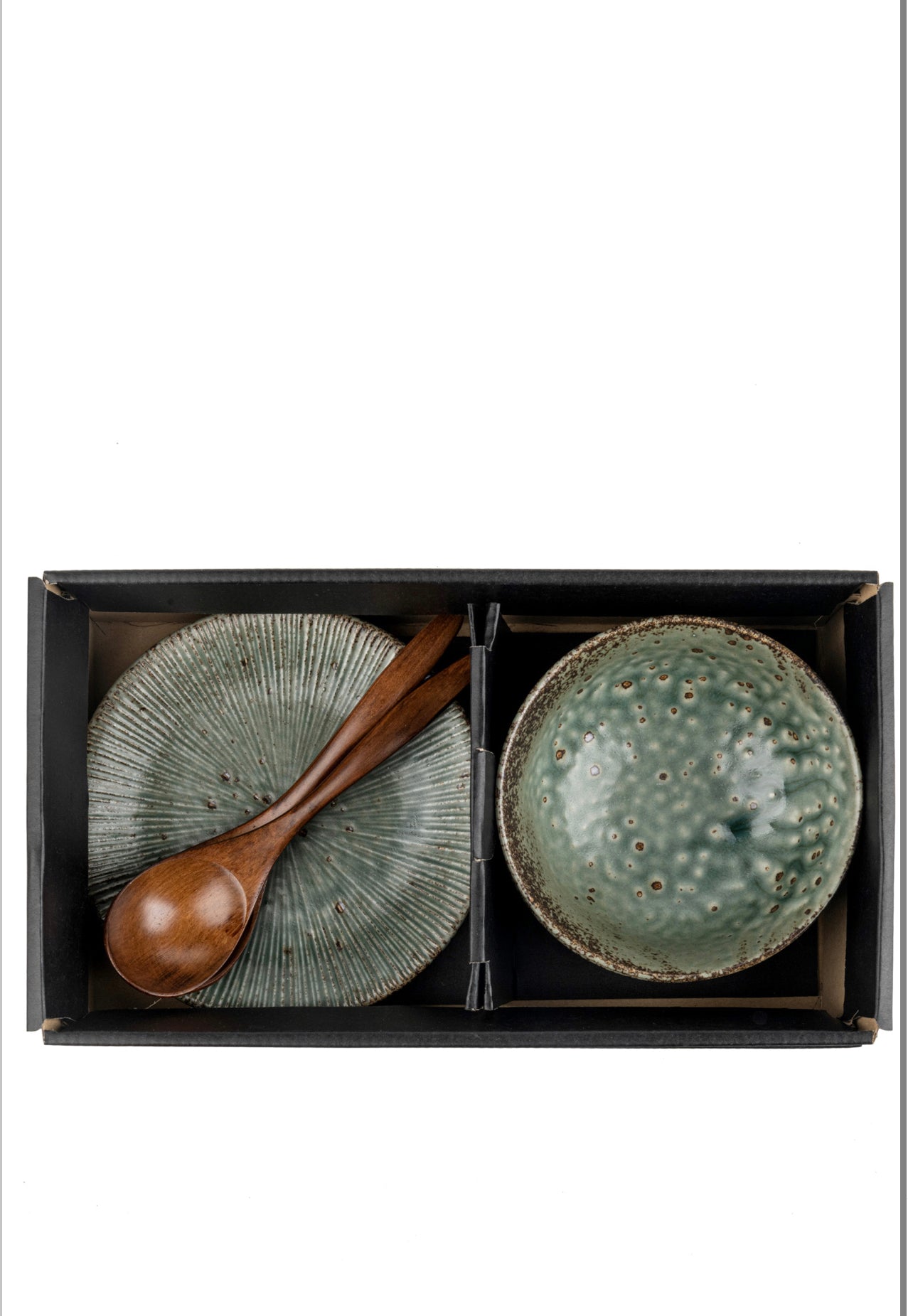 Green Wabi Sabi Premium Japanese Bowl and Plate Set