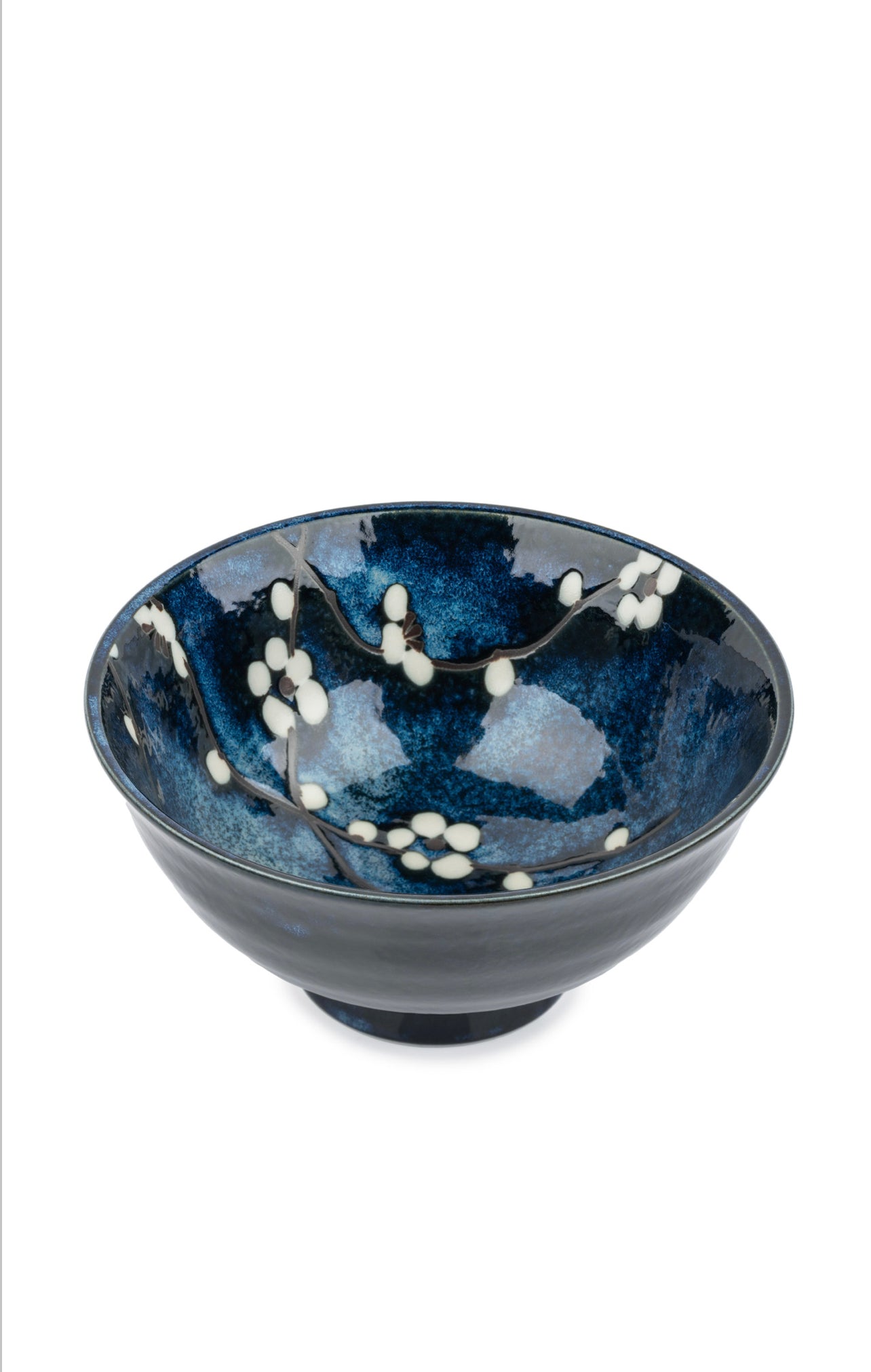 Blue Hana Cherry Blossom Japanese Tayou Bowl