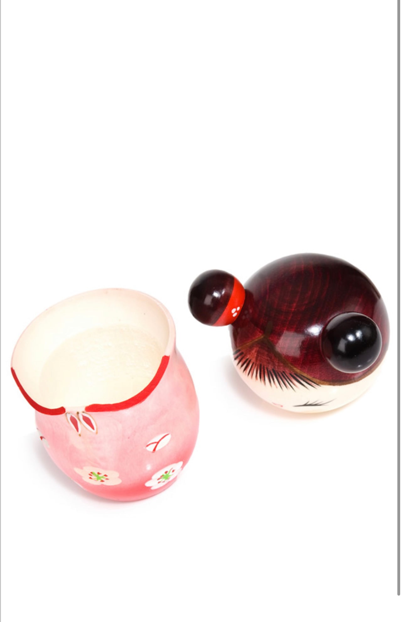 Memory Pink Trinket Box Kokeshi Doll