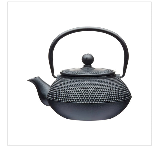 Black Cast Iron Teapot 600ml