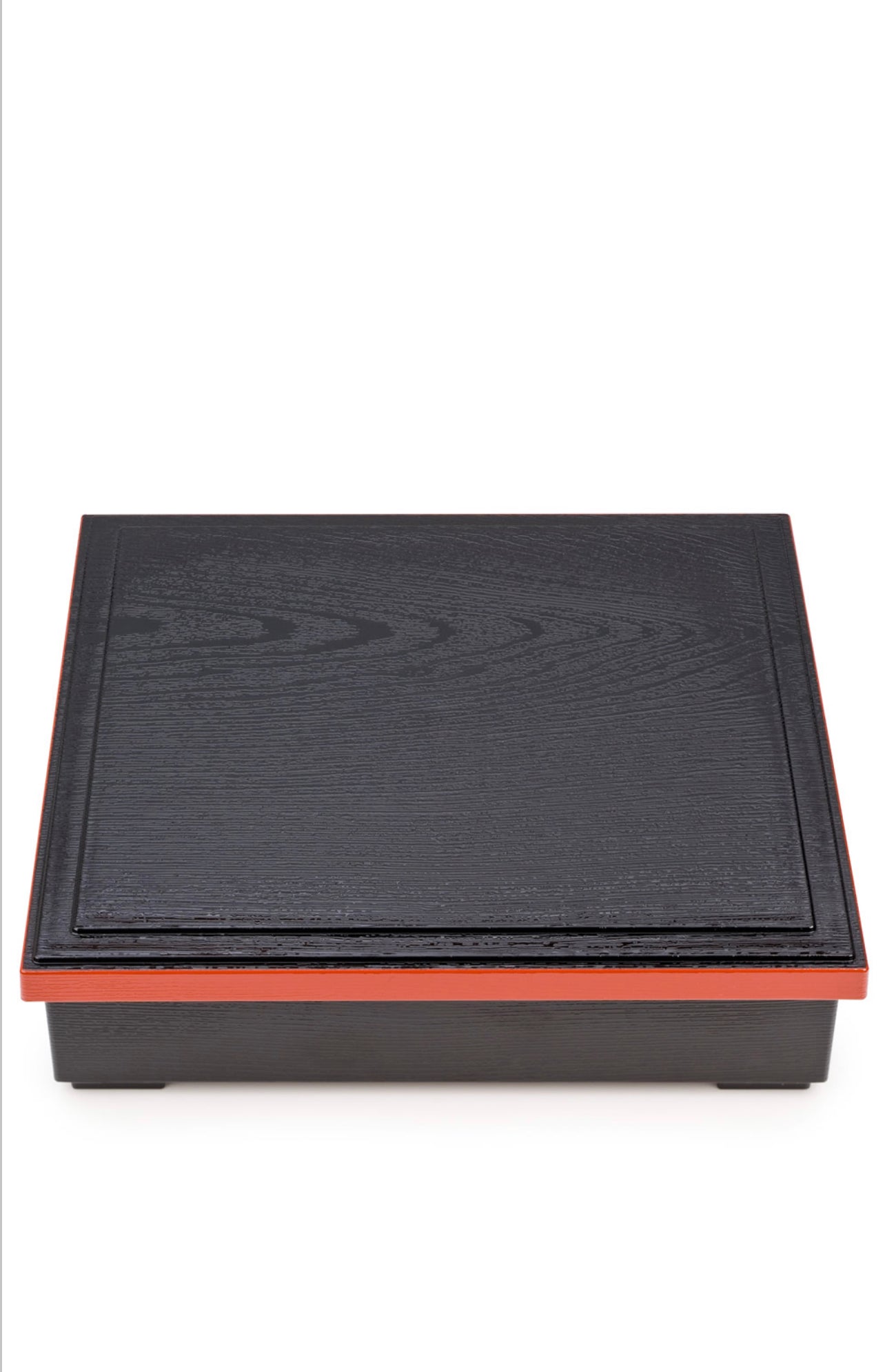 Black and Red Lacquer Japanese Obento Box