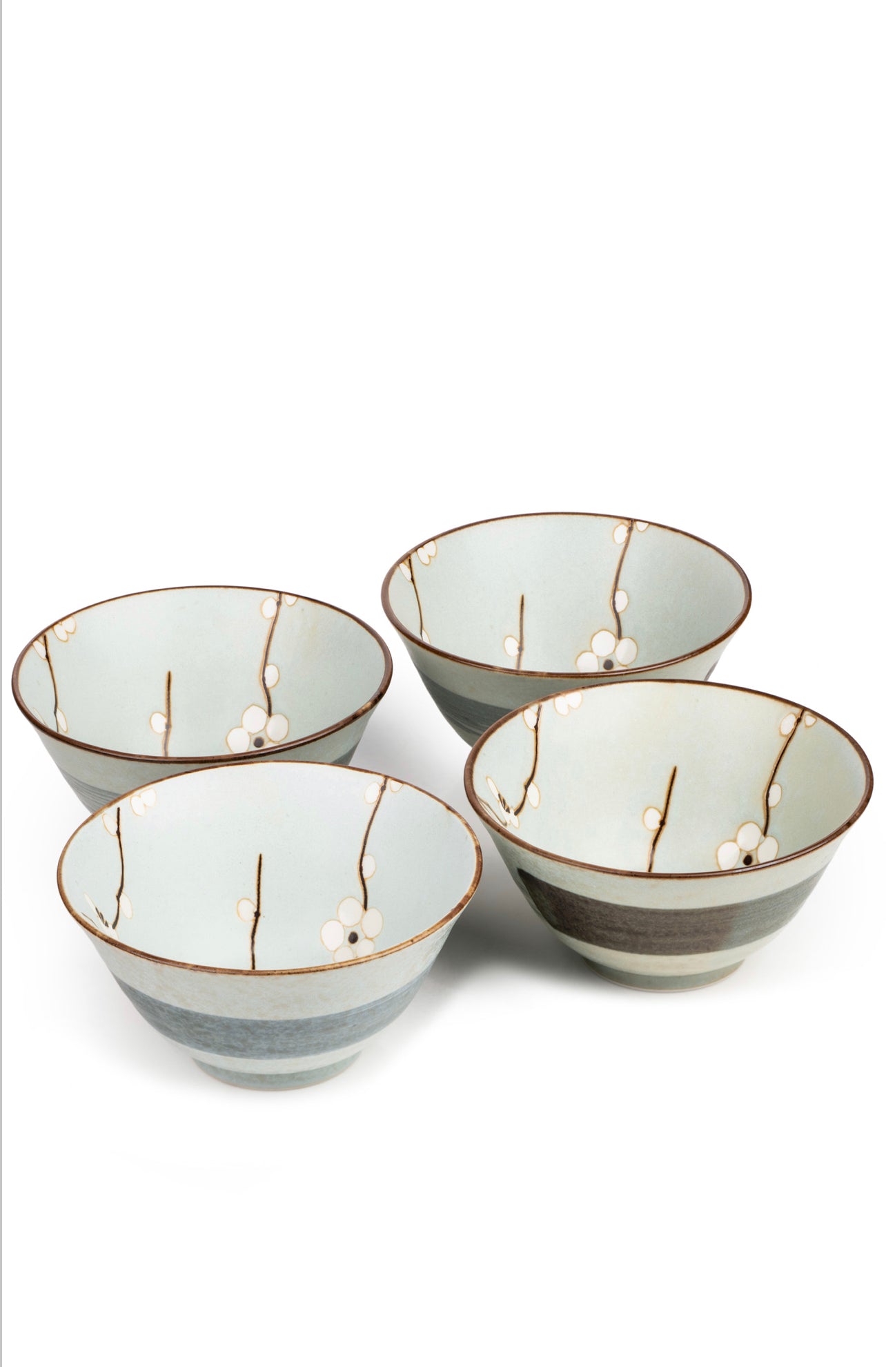 Soushun Cherry Blossom Japanese Rice Bowl Set