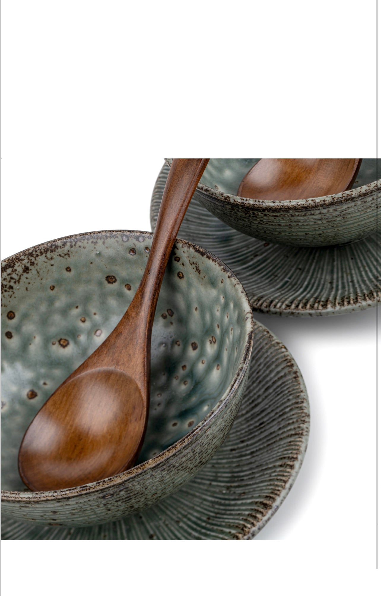 Green Wabi Sabi Premium Japanese Bowl and Plate Set