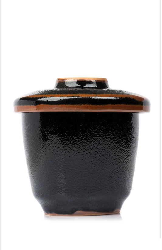 Tenmoku Black Japanese Chawanmushi Bowl