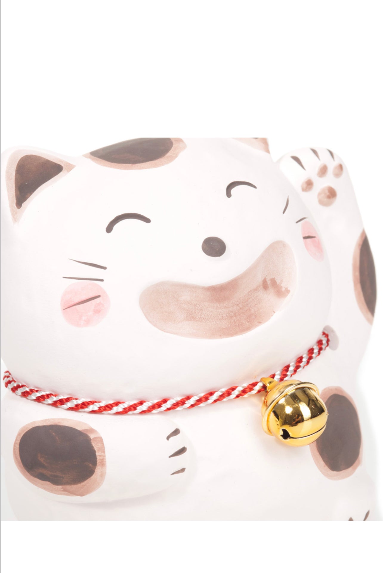 Big Smile White Japanese Lucky Cat