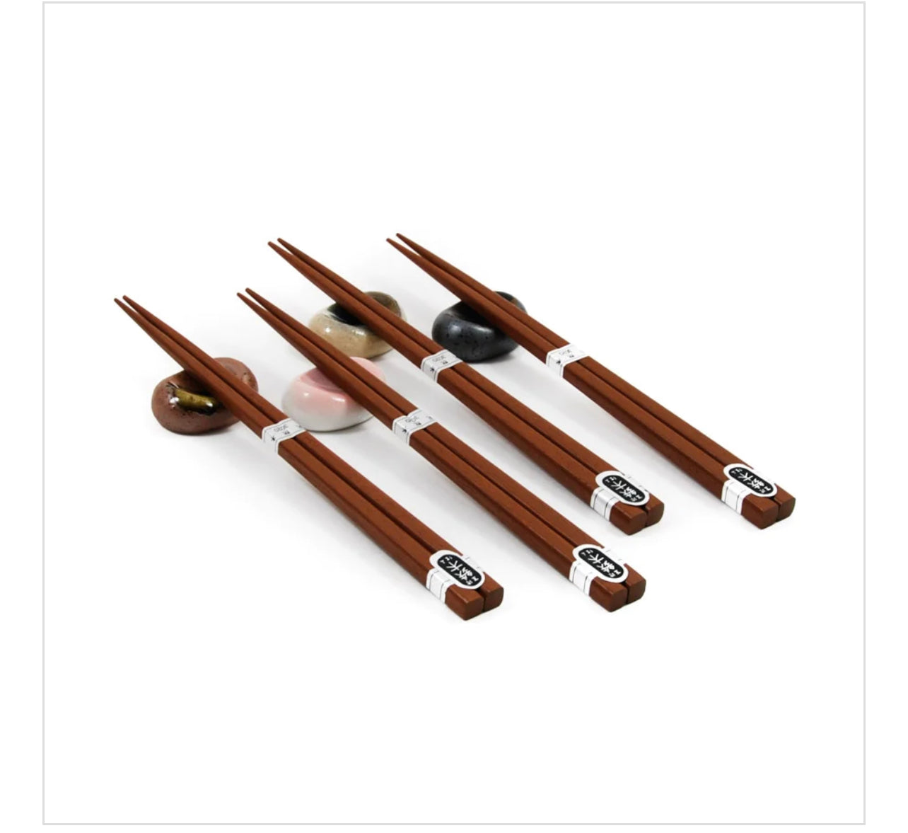 Japanese Chopstick & Rest Set - Multicolour