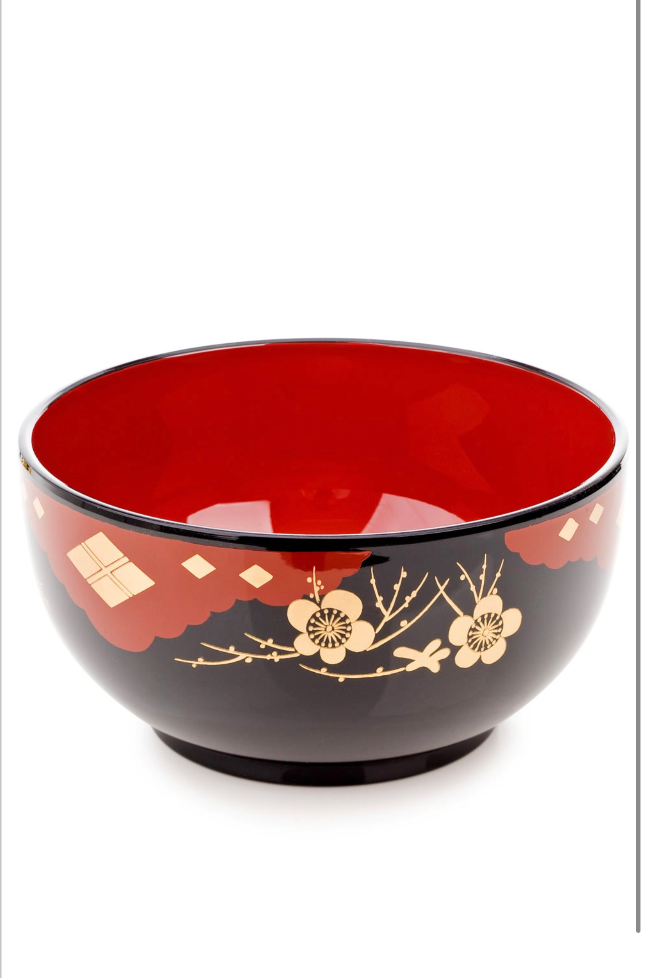 Black Lacquer Japanese Noodle Bowl Set