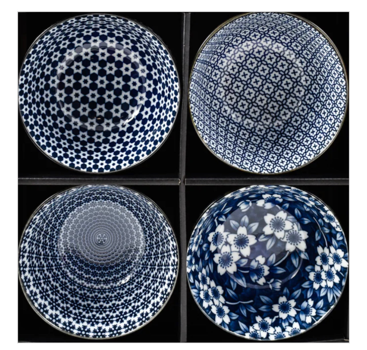 Blue & White Rice Bowl Boxed Gift Set