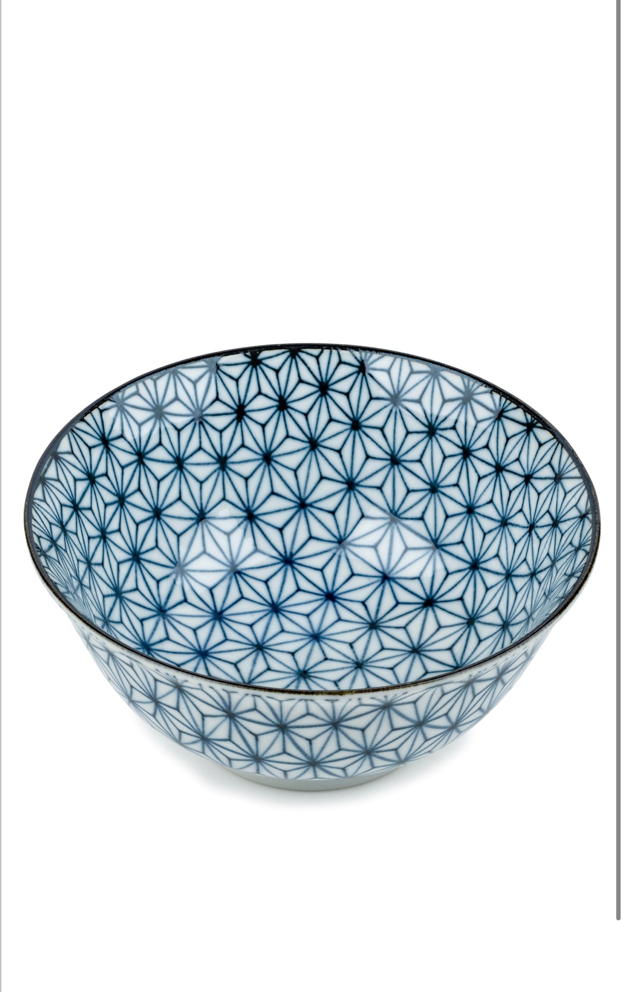 Asanoha Ceramic Japanese Tayou Bowl