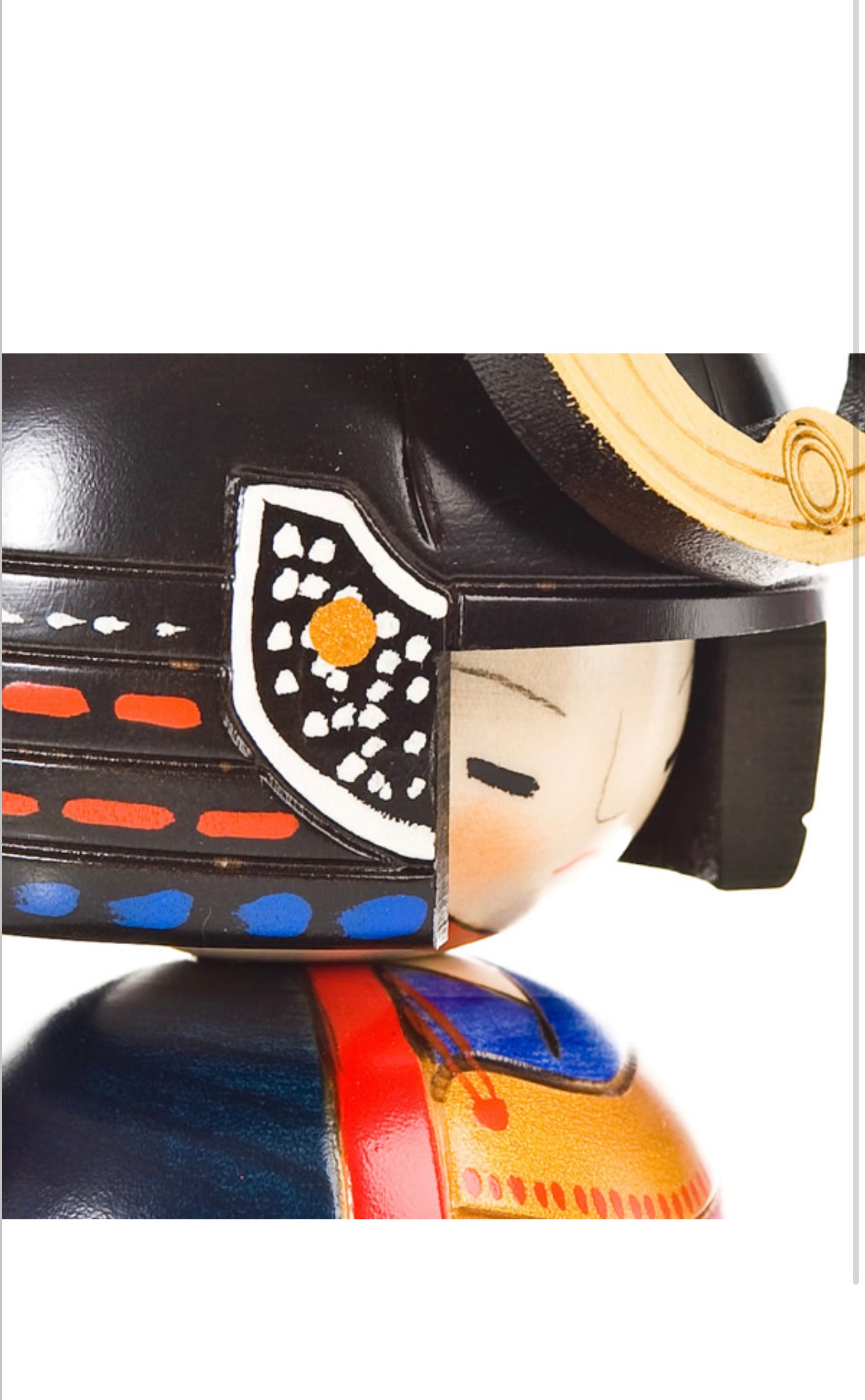 Samurai General Japanese Kokeshi Doll