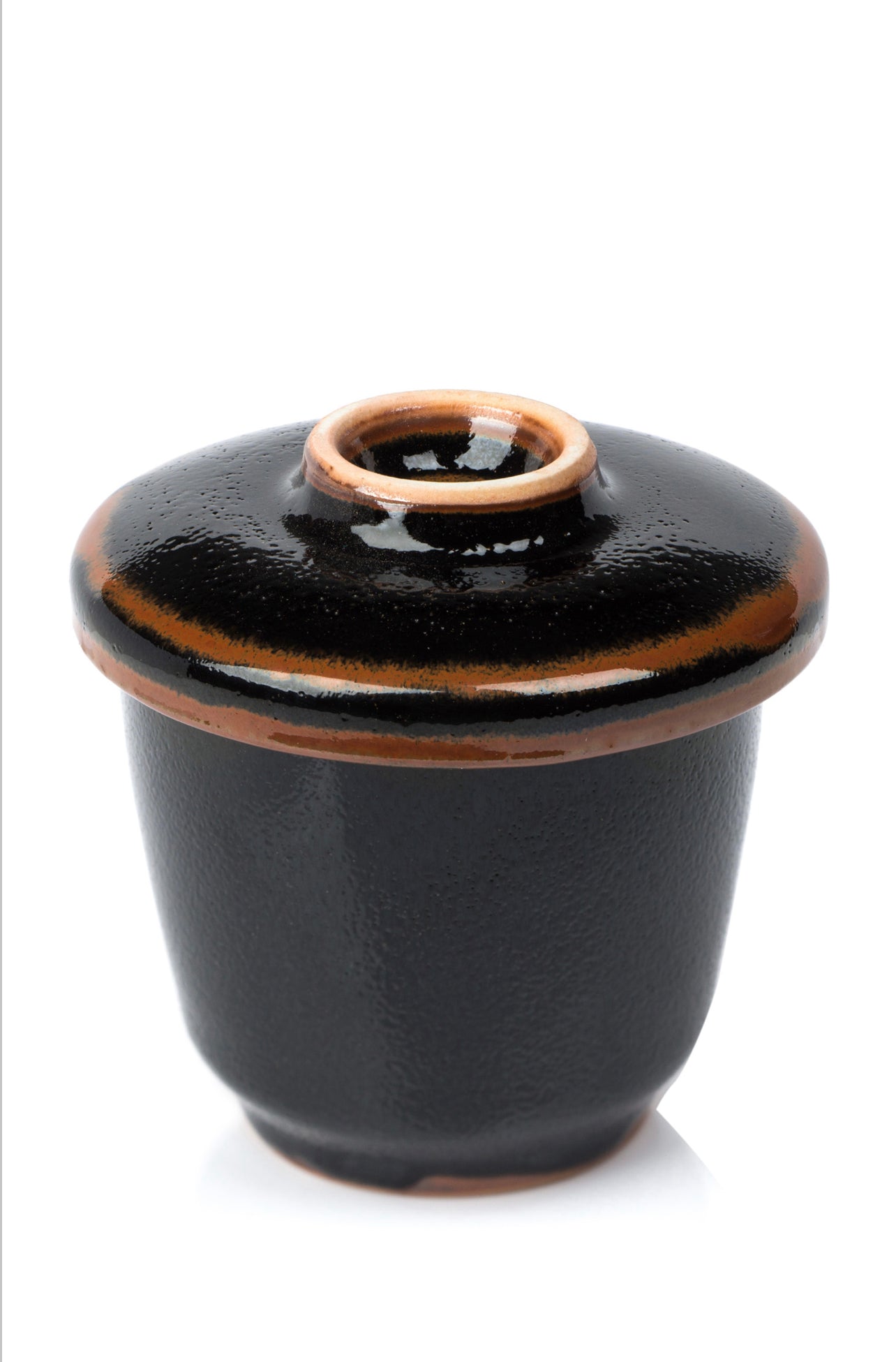 Tenmoku Black Japanese Chawanmushi Bowl