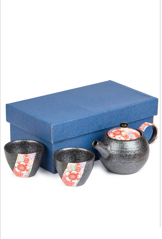 Kyoyuzen Small Japanese Tea Pot Set