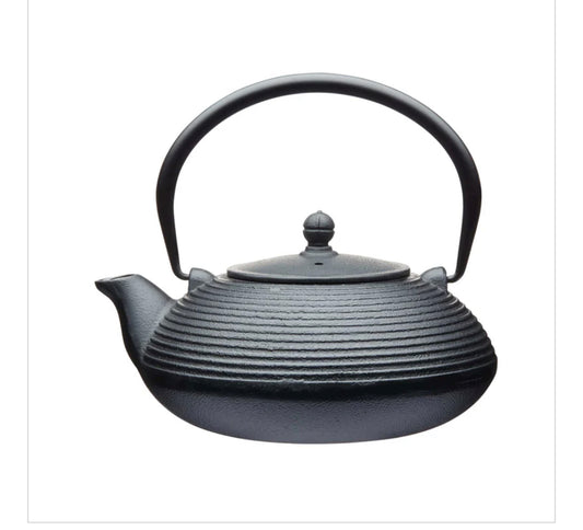 Black Cast Iron Teapot 900ml