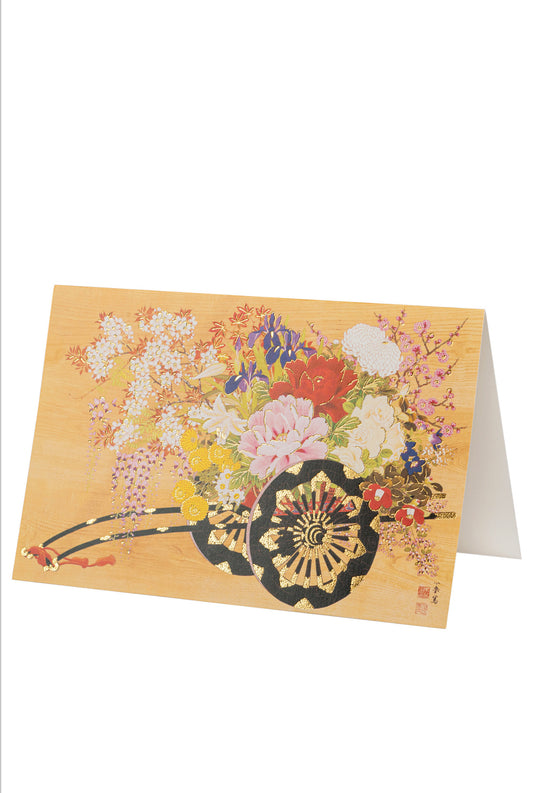 Bunch of Flowers Japanese Greetings Card