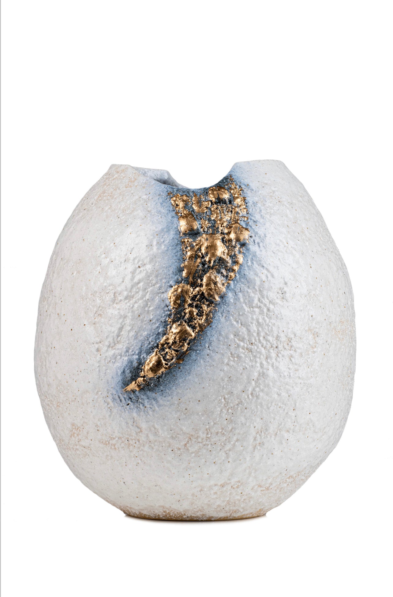 White and Gold Kinsai Quality Japanese Vase