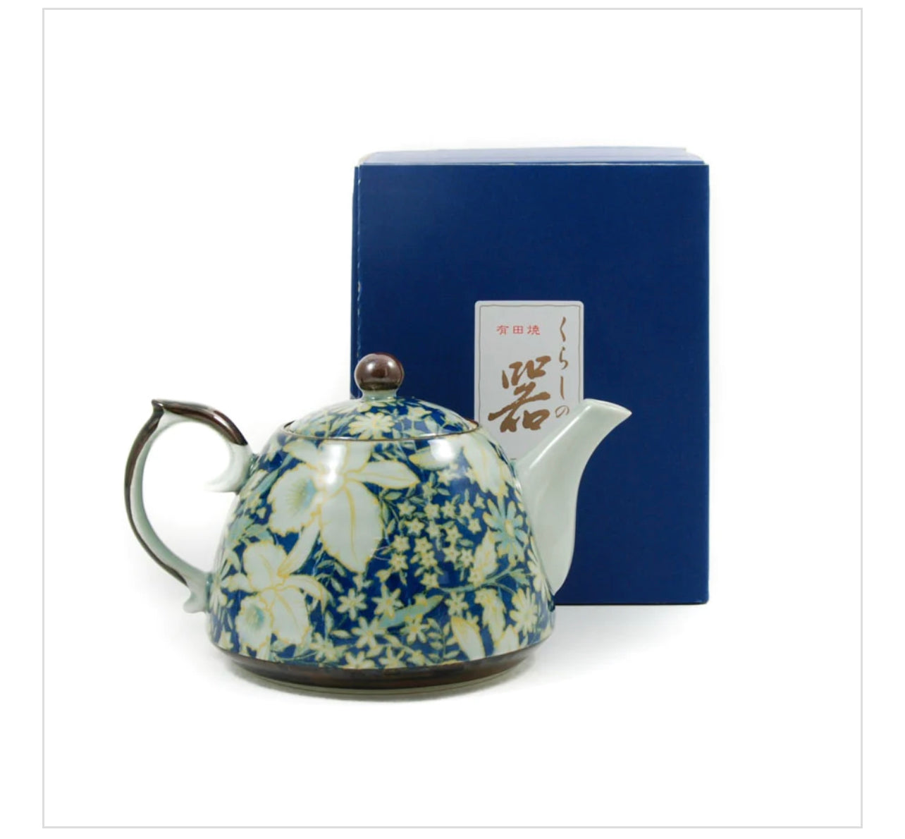 Suisen Blue Japanese Teapot