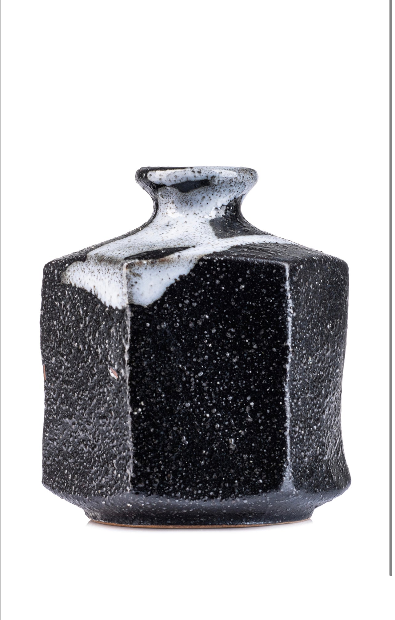 Black Ichirin Sashi Japanese Mini Vase