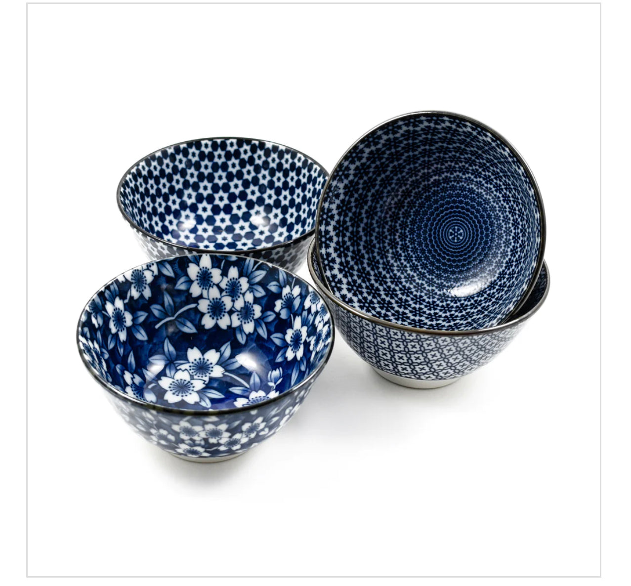 Blue & White Rice Bowl Boxed Gift Set