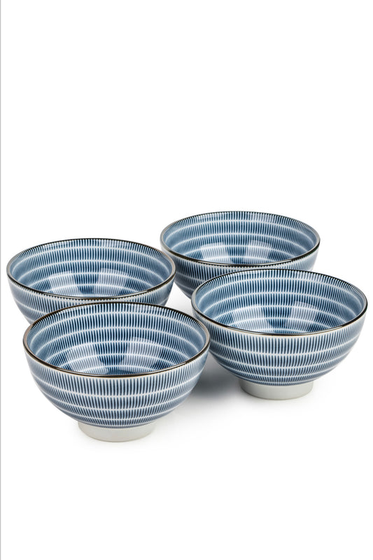 Tochiri Traditional Japanese Rice Bowl Set