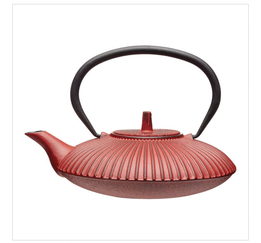 Red Cast Iron Teapot 600ml