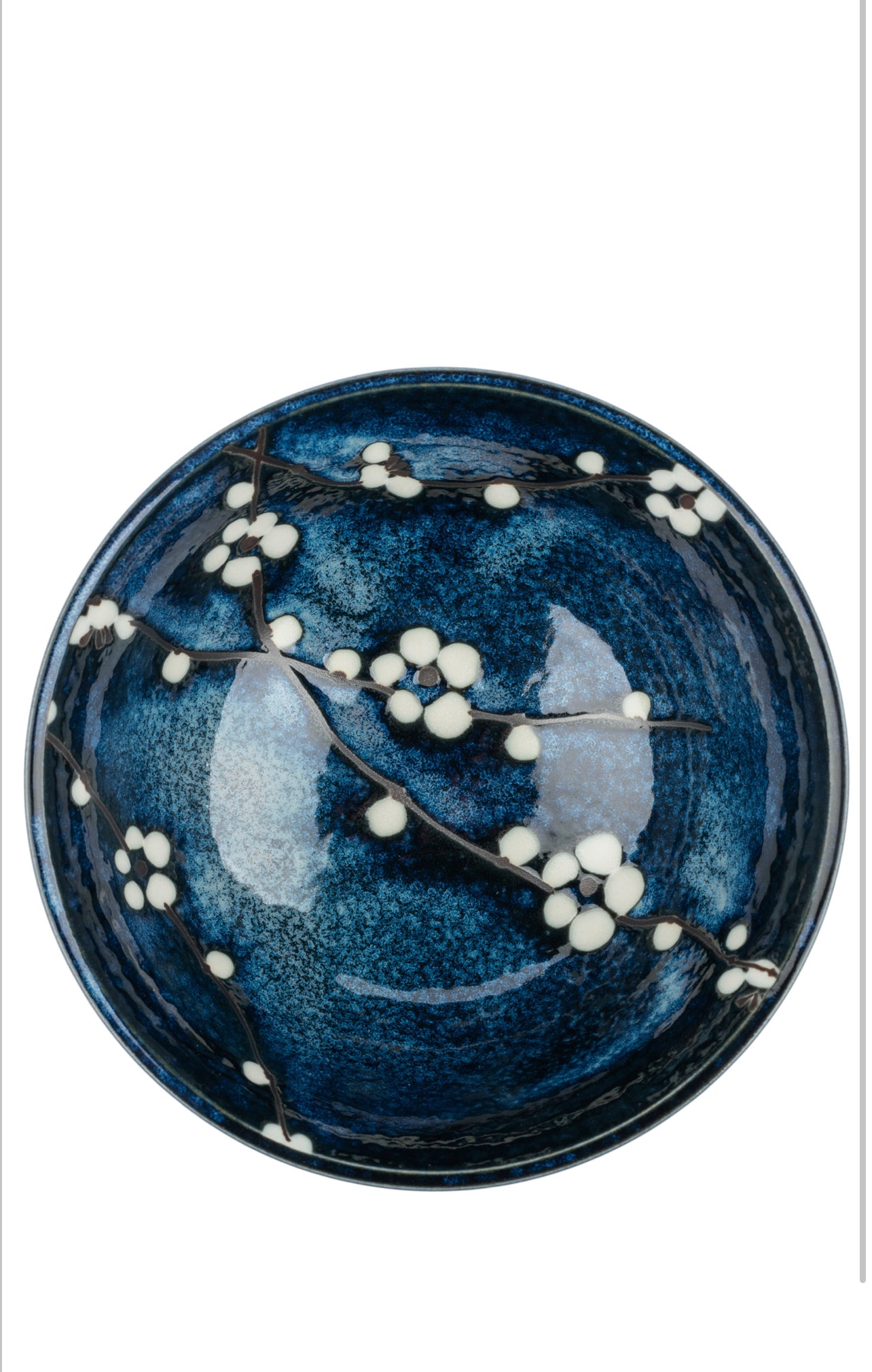 Blue Hana Cherry Blossom Japanese Tayou Bowl