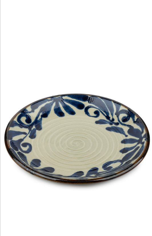 Ruri Karakusa Premium Japanese medium  Plate