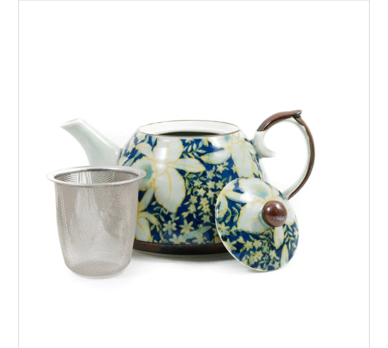 Suisen Blue Japanese Teapot