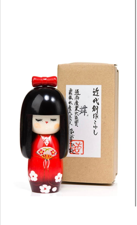 Dance Girl Authentic Wooden Kokeshi Doll