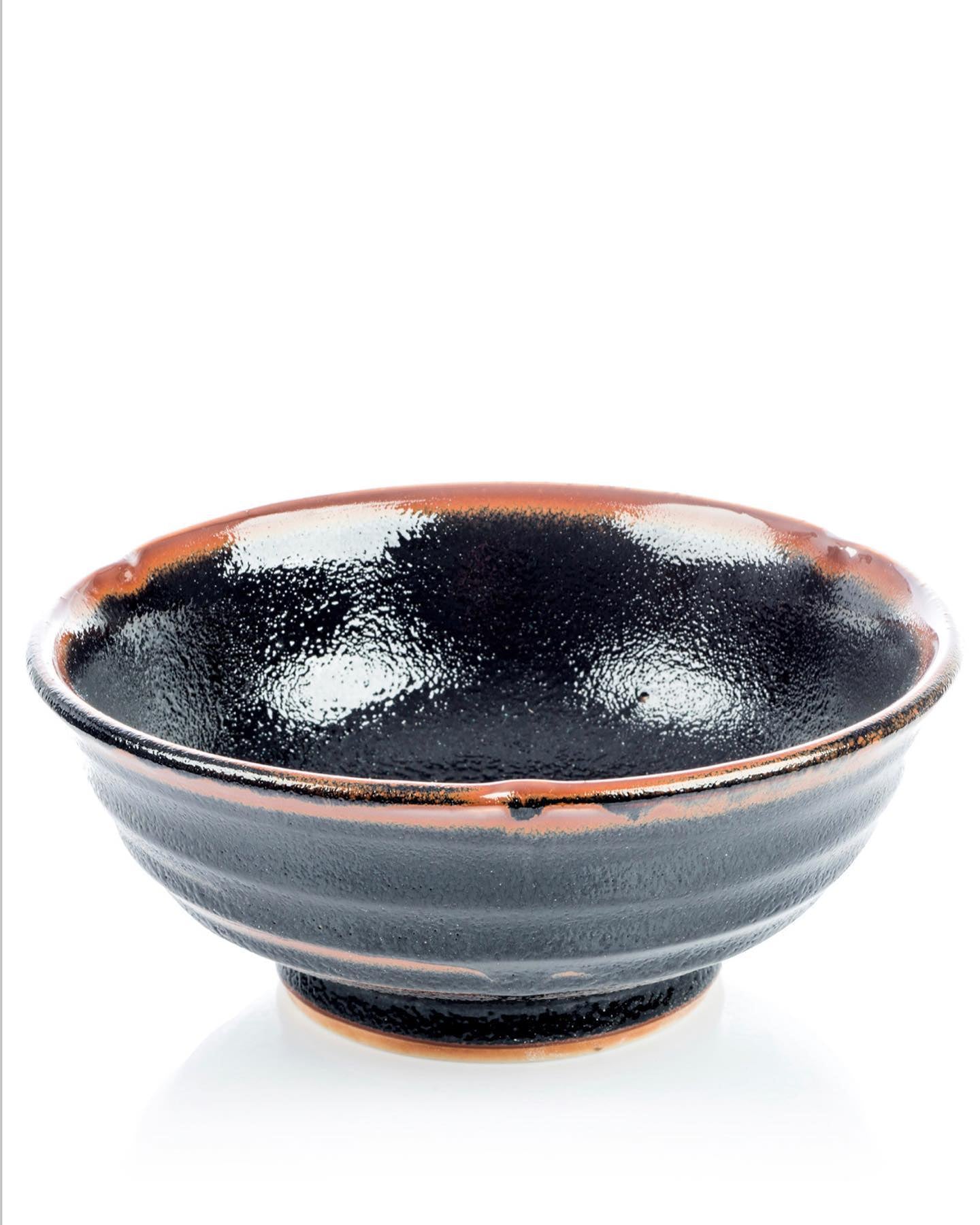 Tenmoku Black Japanese Ramen Bowl